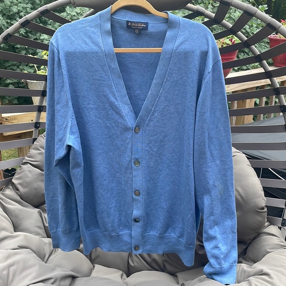 Brooks Brothers Men's Blue Cardigan /Sweater Size XXL - Picture 1 of 10